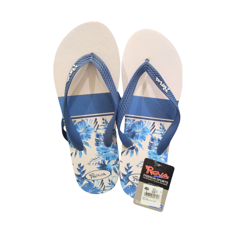 Reva Men's Flip Flops White Size 9