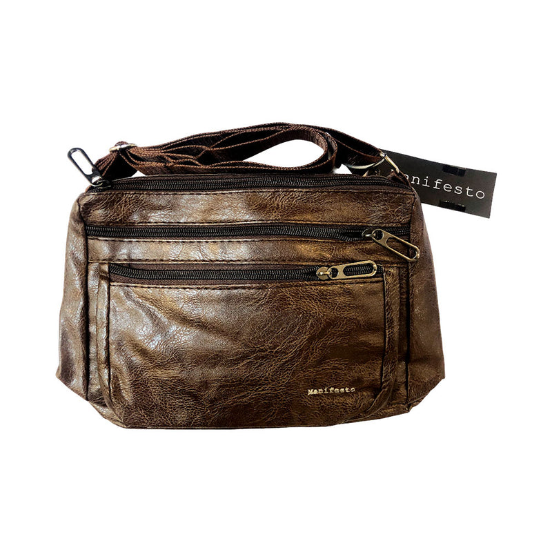 Manifesto Men’s Leather Sling Bag