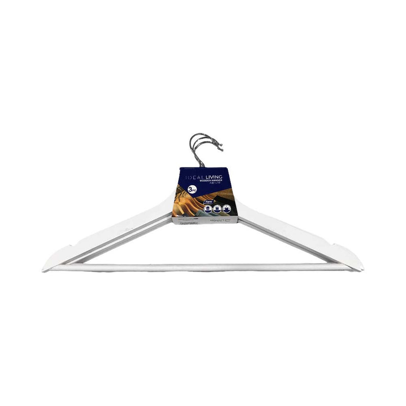 Ideal Living 3in1 Wooden Hanger