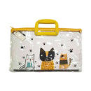 Bookworm Expanding Zipper Envelope With Handle Printed