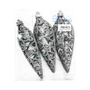 Ideal Living Glitter Cone Christmas Ornaments 3's