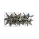 Ideal Living Glitter Star Christmas Ornaments 3's