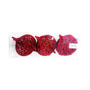 Ideal Living Glitter Ball Christmas Ornaments 3's