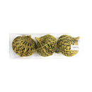 Ideal Living Glitter Ball Christmas Ornaments 3's