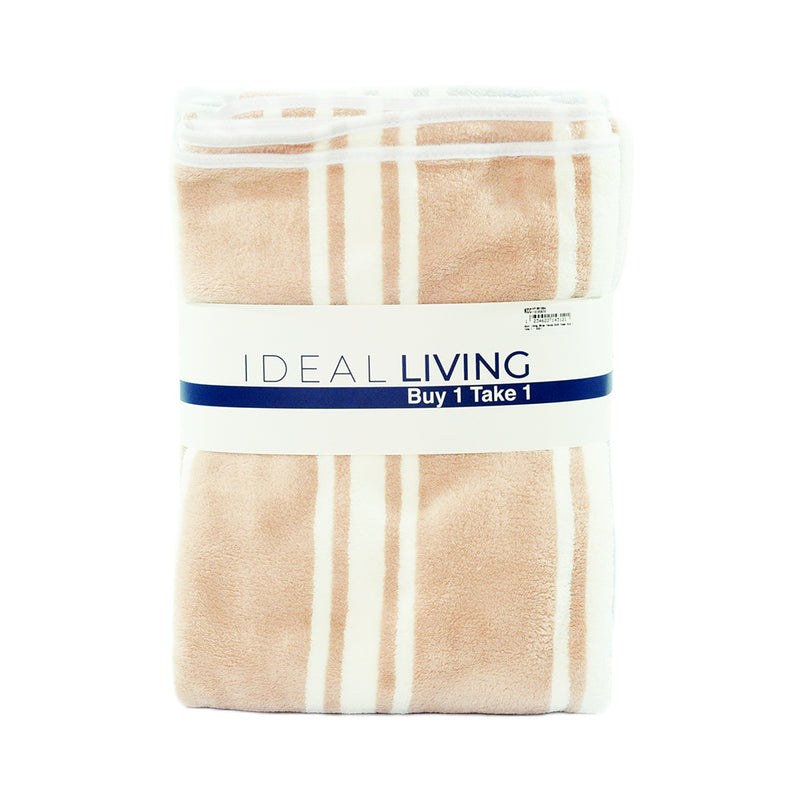 Ideal Living Stripe Fleece Bath Towel 2's