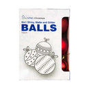 Ideal Living Christmas Balls 10cm 6's