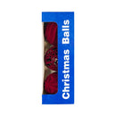 Ideal Living Christmas Balls Burgundy 3's