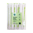 Eco Bamboo Paper Straw 100's