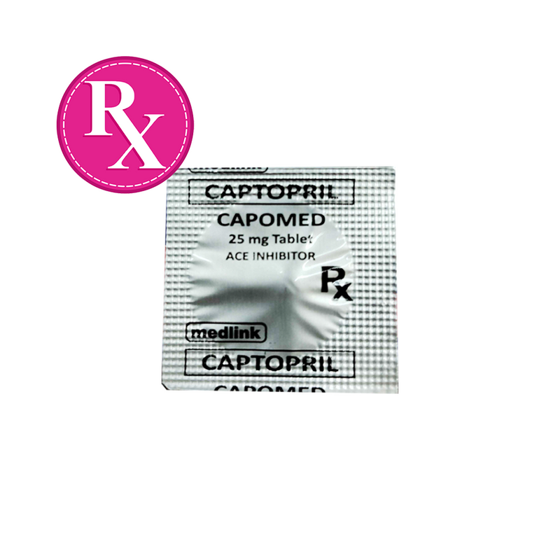 Capomed Captopril 25mg Tablet 1's