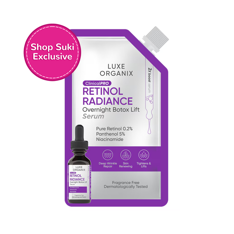 Luxe Organix Clinical Pro Retinol Radiance Overnight Botox Lift Serum 7ml