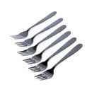 Ideal Living Stainless Steel Dessert Fork Black 15cm 6's