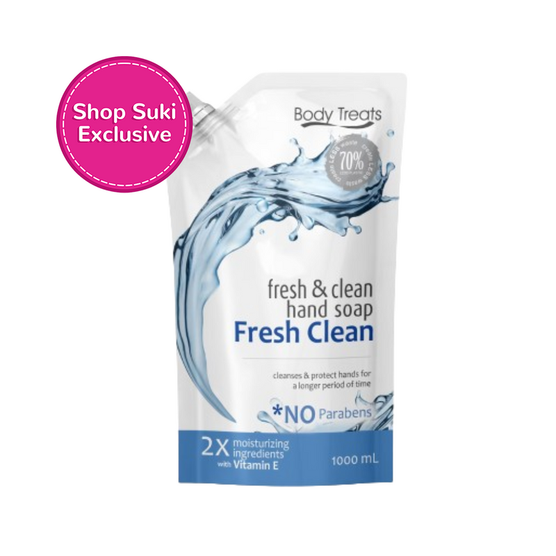 Body Treats Fresh And Clean Hand Soap Fresh Clean Scented Refill 1000ml