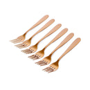 Ideal Living Stainless Steel Dessert Fork Rose Gold 15cm 6's