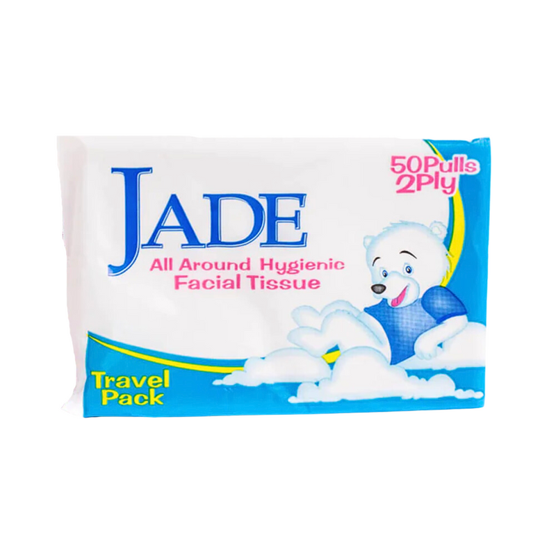 Jade Facial Tissue Travel Pack 2Ply 50 Pulls