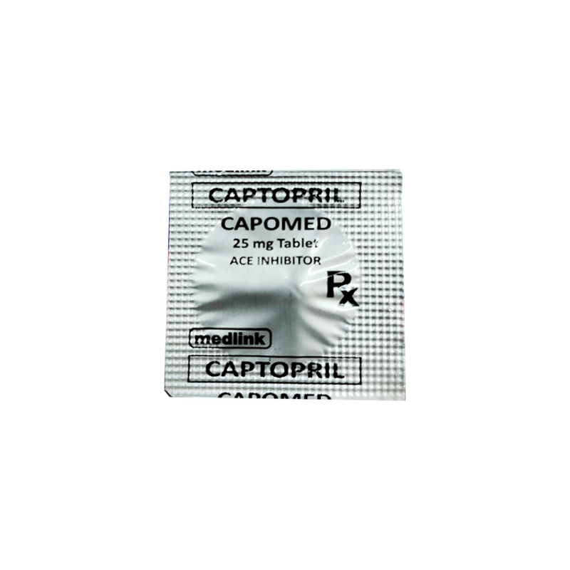 Capomed Captopril 25mg Tablet 1's