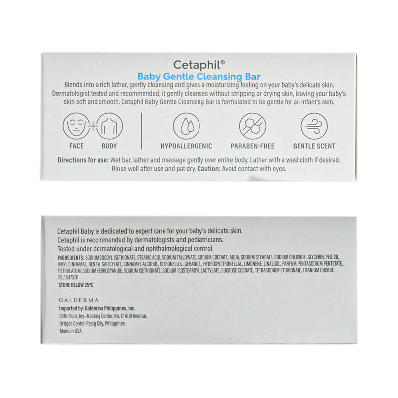 Cetaphil Baby Gentle Cleansing Bar 127g (4.5oz)
