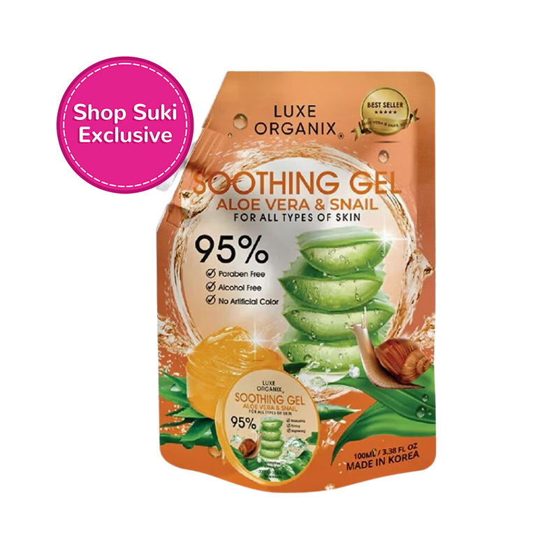 Luxe Organix Aloe Vera & Snail Soothing Sachet Gel 100ml