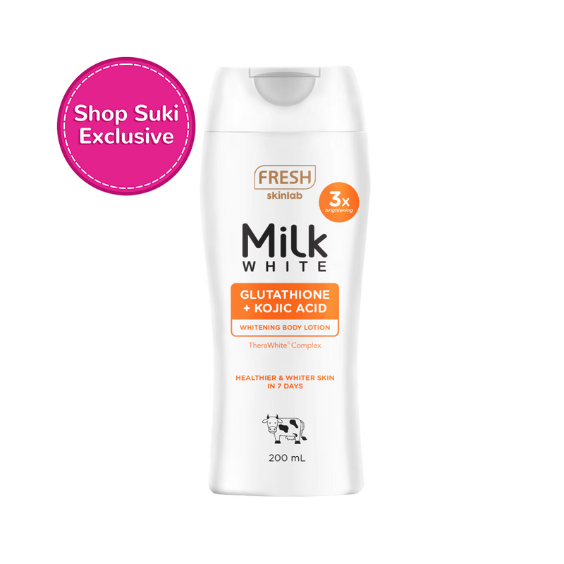 milk white glutathione Fresh Skinlab Milk White Glutathione + Kojic Whitening Body Lotion 200