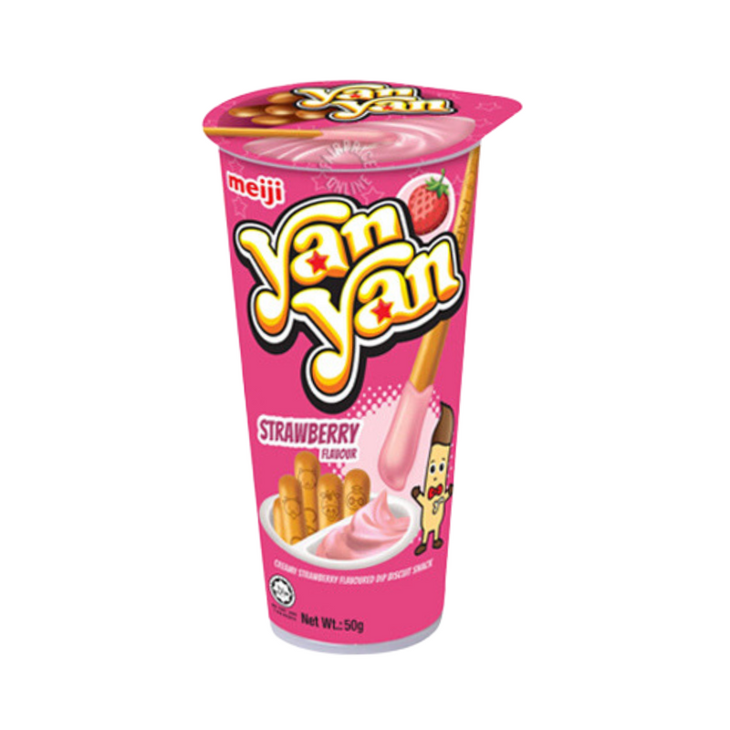 Meiji Yan Yan Biscuit Snack Strawberry 50g