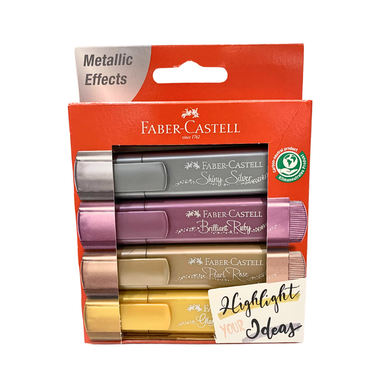 Faber Castell Highlighter Tl 46 Metallic Wallet 4in1