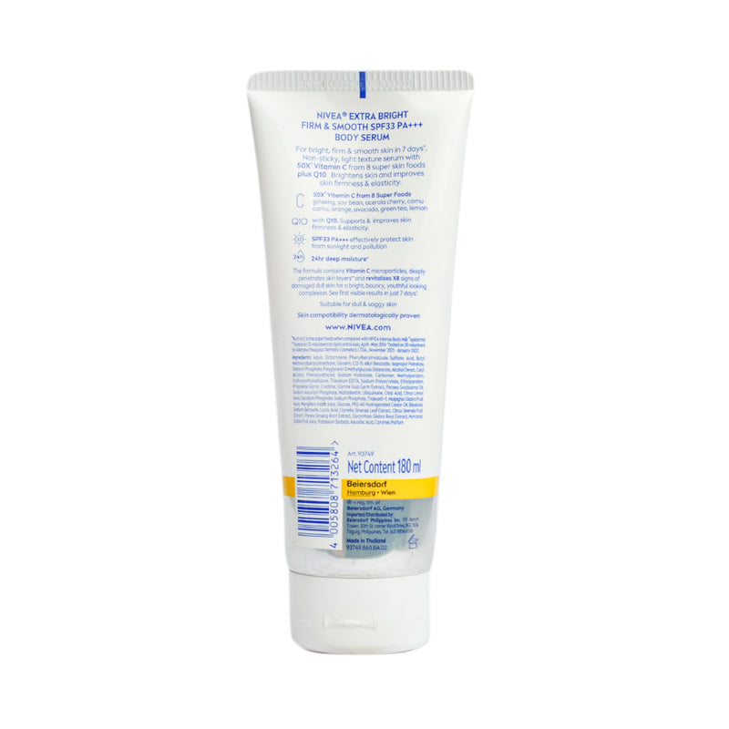 Nivea Extra White Body Serum Smooth And Firm SPF33 Q10 200ml