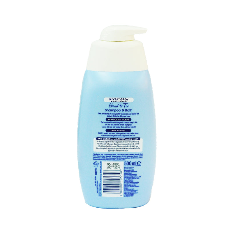 Nivea BaBy Head To Toe Wash 500ml