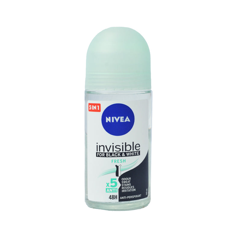 Nivea Invisible Black And White Deodorant Roll On Fresh 50ml