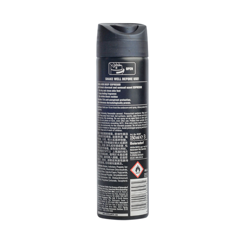 Nivea For Men Deep Espresso Deodorant Spray 150ml