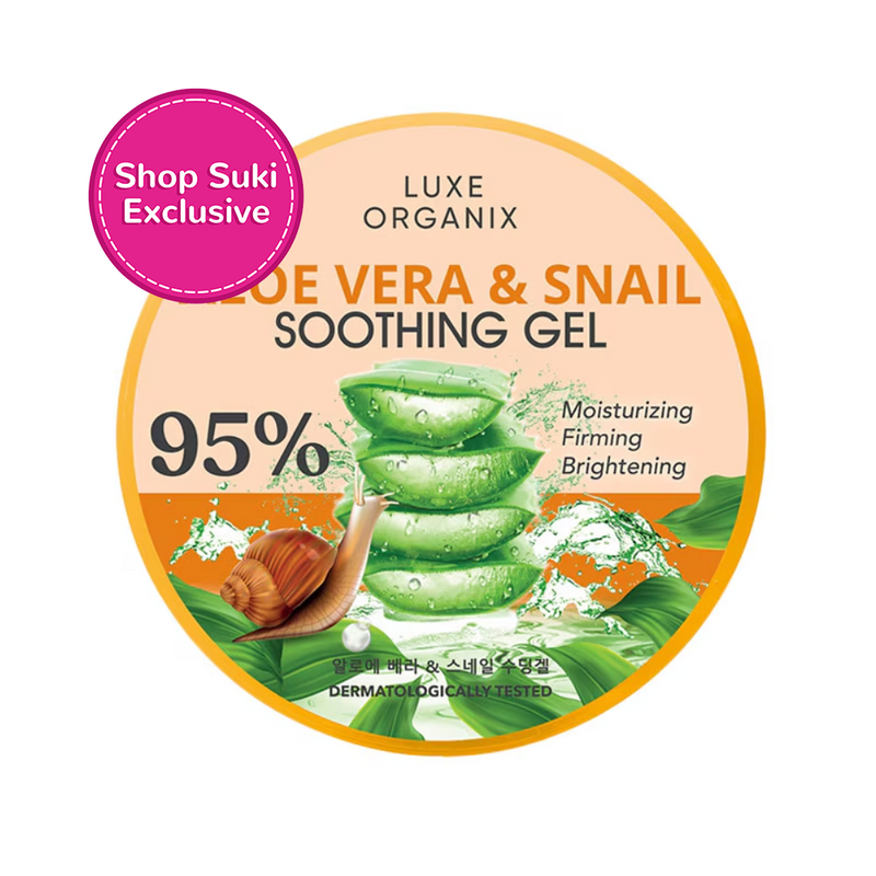 Luxe Organix Snail And Aloe Soothing Gel 95% 300ml