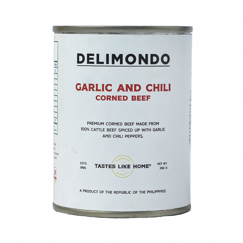 Delimondo Corned Beef Garlic And Chili 260g