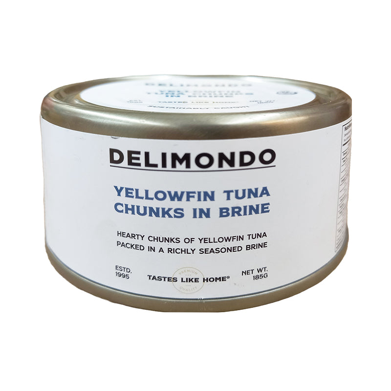 Delimondo Yellow Fin Tuna Chunks In Brine 185g