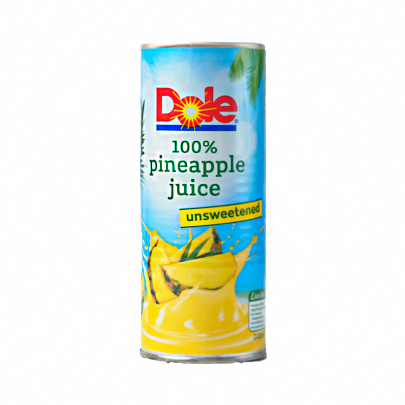 Dole 100% Pineapple Juice Drink Unsweetened 240ml