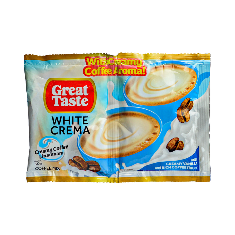 Great Taste 3in1 White Crema Twin Pack 50g