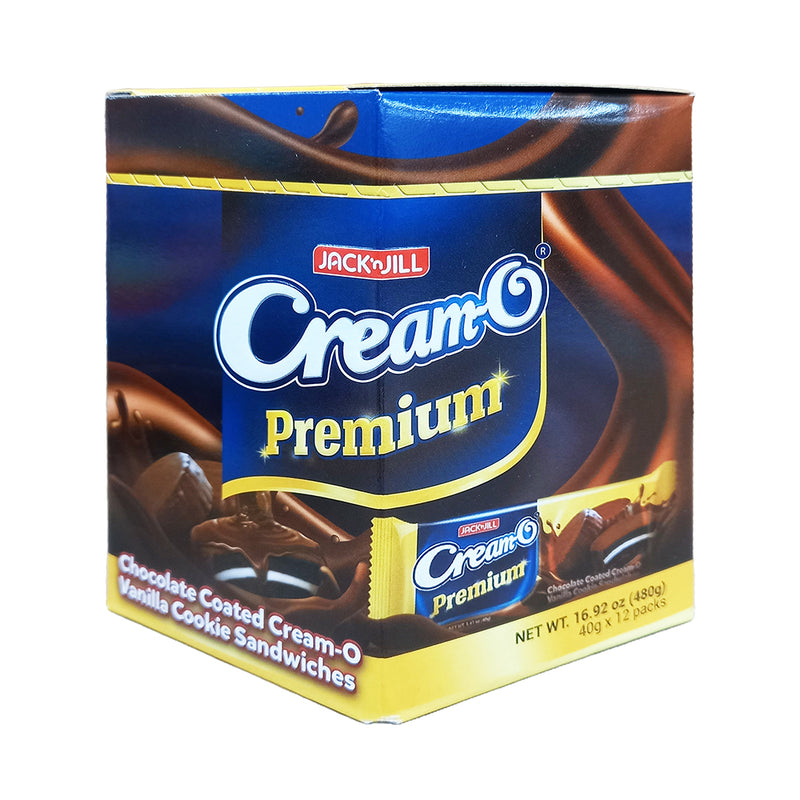 Cream-O Premium Chocolate Coated Cookies Vanilla 40g x 12's