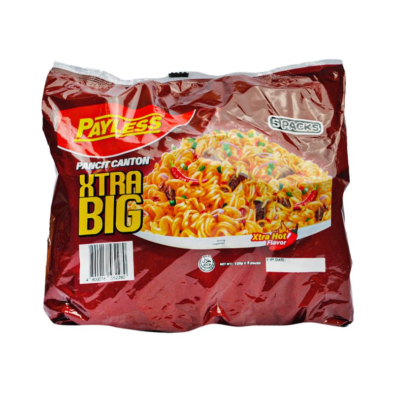 Payless Pancit Canton Extra Big Extra Hot 125g x 5's