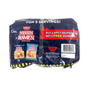 Nissin Instant Noodle Ramen Spicy Seafood 59g x 4's + 1