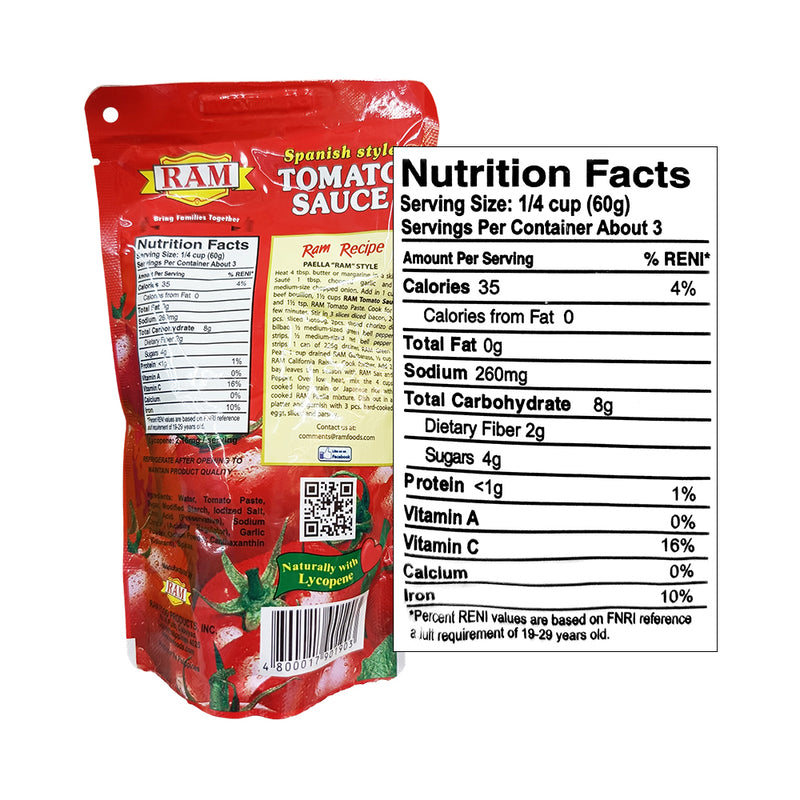 Ram Tomato Sauce SUP 200g