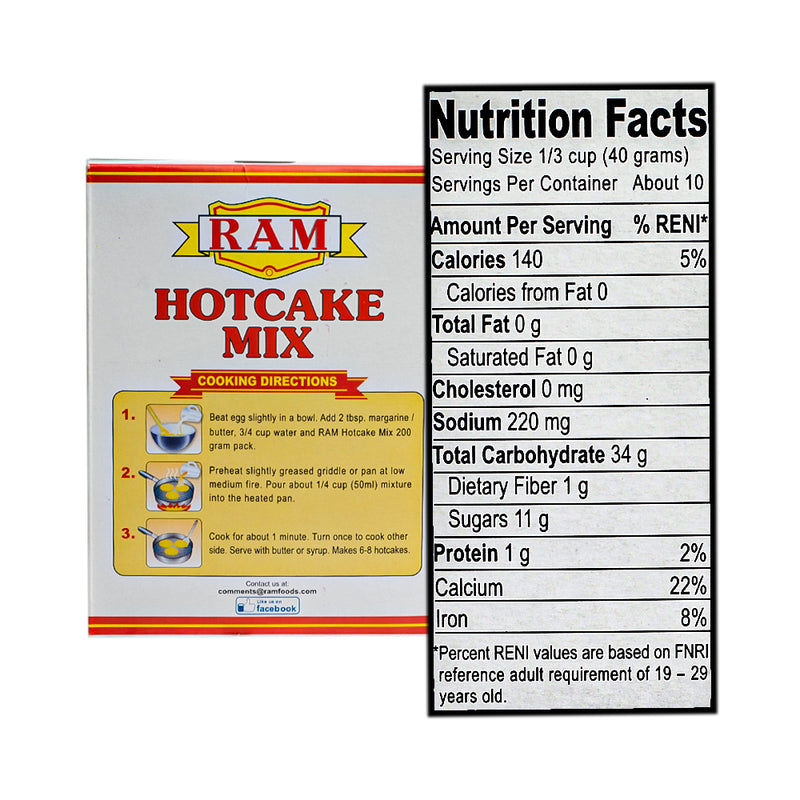 Ram Hotcake Mix Vanilla Flavor 400g