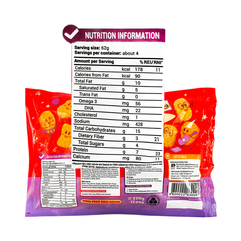Century Superkids Crispy Tuna Nuggets With Free BBQ Sauce 220g
