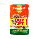 Goodest Dog Braised Beef With Veggies 130g 2's