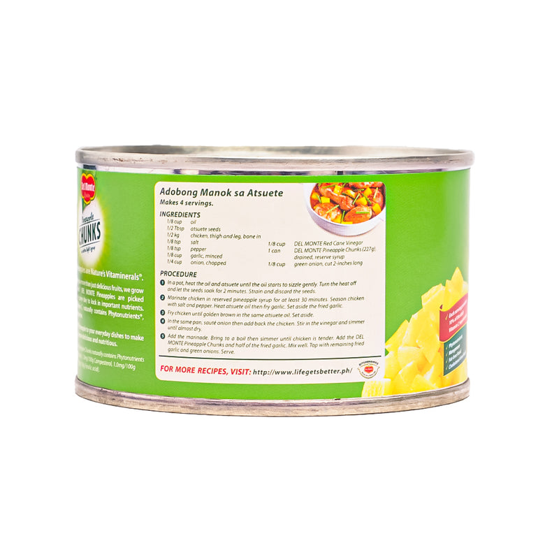 Del Monte Pineapple Chunks Flat 227g