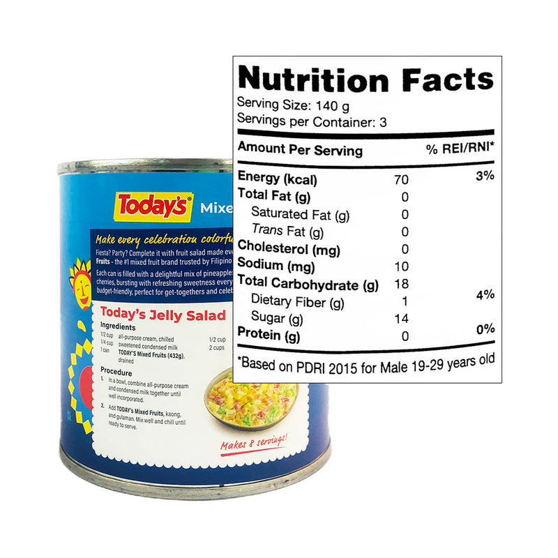 Del Monte Today's Mixed Fruit 432g