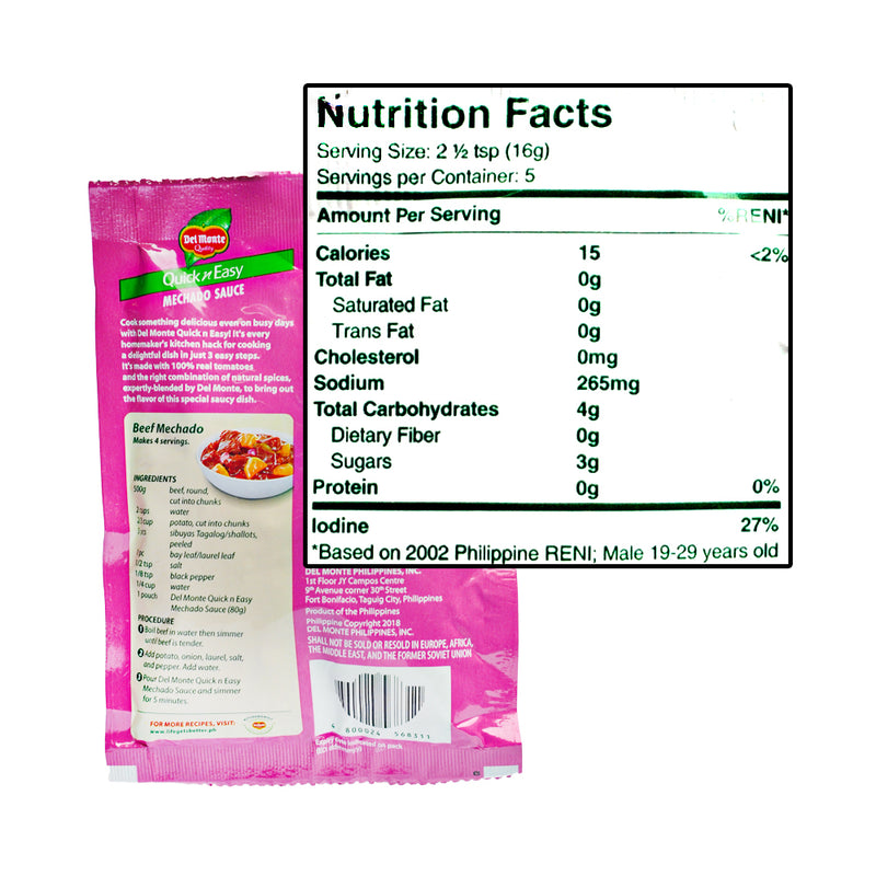 Del Monte Recipe Mix Mechado 80g