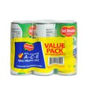 Del Monte 100% Pineapple Juice With Vitamins A-C-E (202) 220ml x 6's