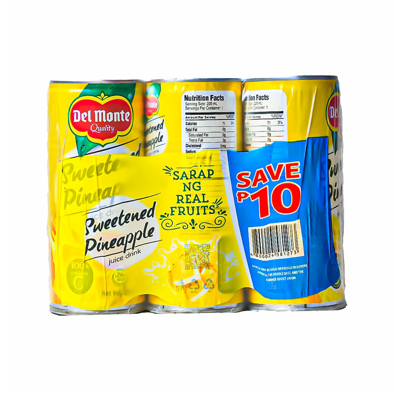 Del Monte Sweetened Pineapple 240ml x 6's