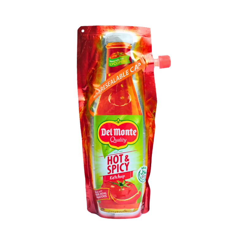 Del Monte Hot And Spicy Ketchup SUP Resealable Pack 320g