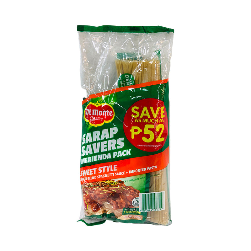 Del Monte Weekend Merienda Combo Spaghetti Sauce Sweet 500g + Spaghetti 400g