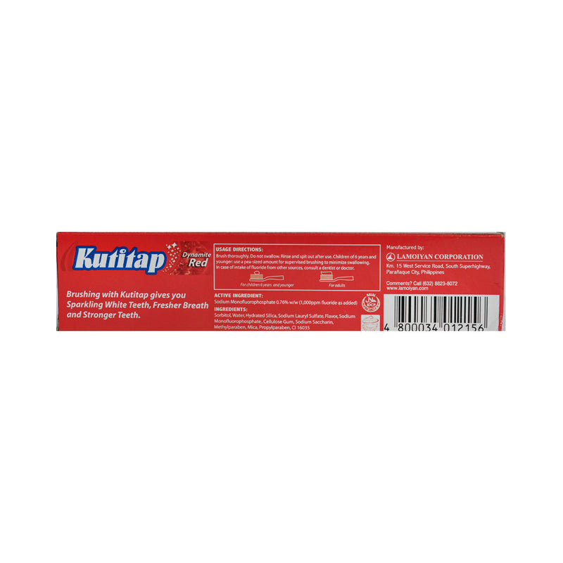 Kutitap Toothpaste Dynamite Red Gel 100ml