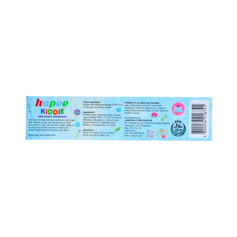 Hapee Kiddie Toothpaste Bubblegum Pop 40g