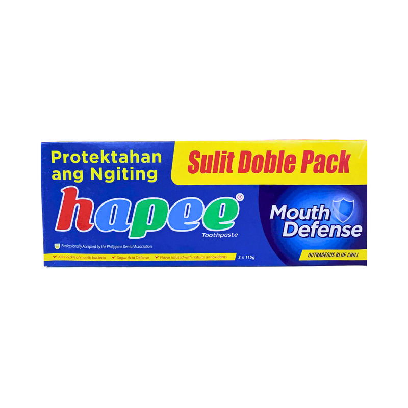 Hapee Toothpaste Outrageous Blue Chill Doble Pack 90ml x 2's